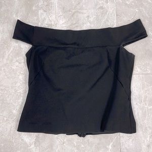 Off-shoulder top womens size 10/medium elegant classic dressy but understated